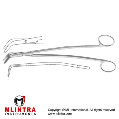 Kieback Parametrium Scissor Angled 90° Stainless Steel, 35 cm - 13 3/4"